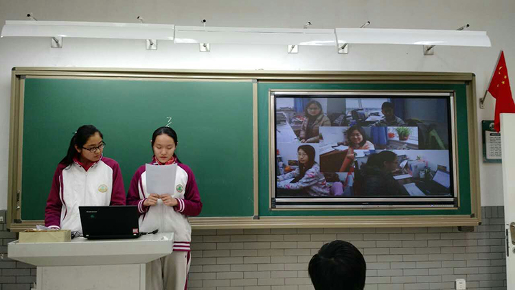 北京二十中学初三年级举办班级展示活动